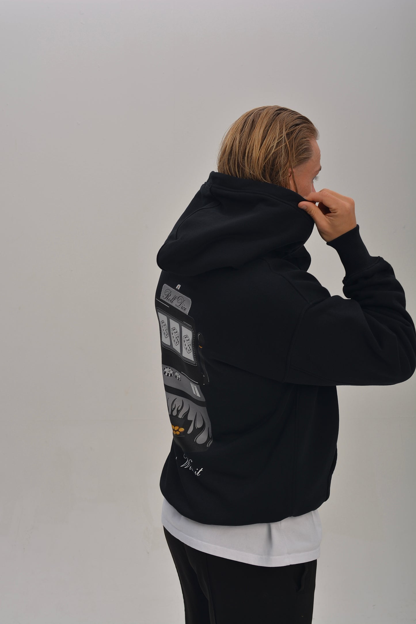 SLOT MACHINE HOODIE - BLACK
