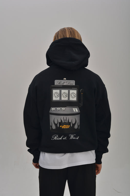SLOT MACHINE HOODIE - BLACK