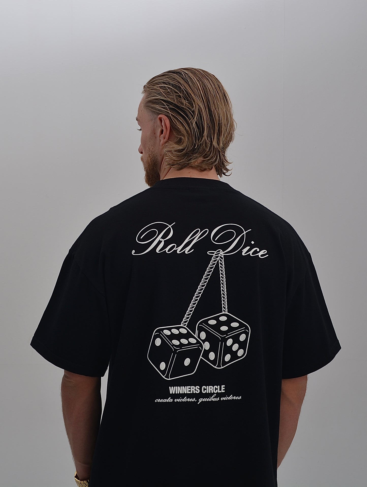 HANGING DICE TEE - BLACK