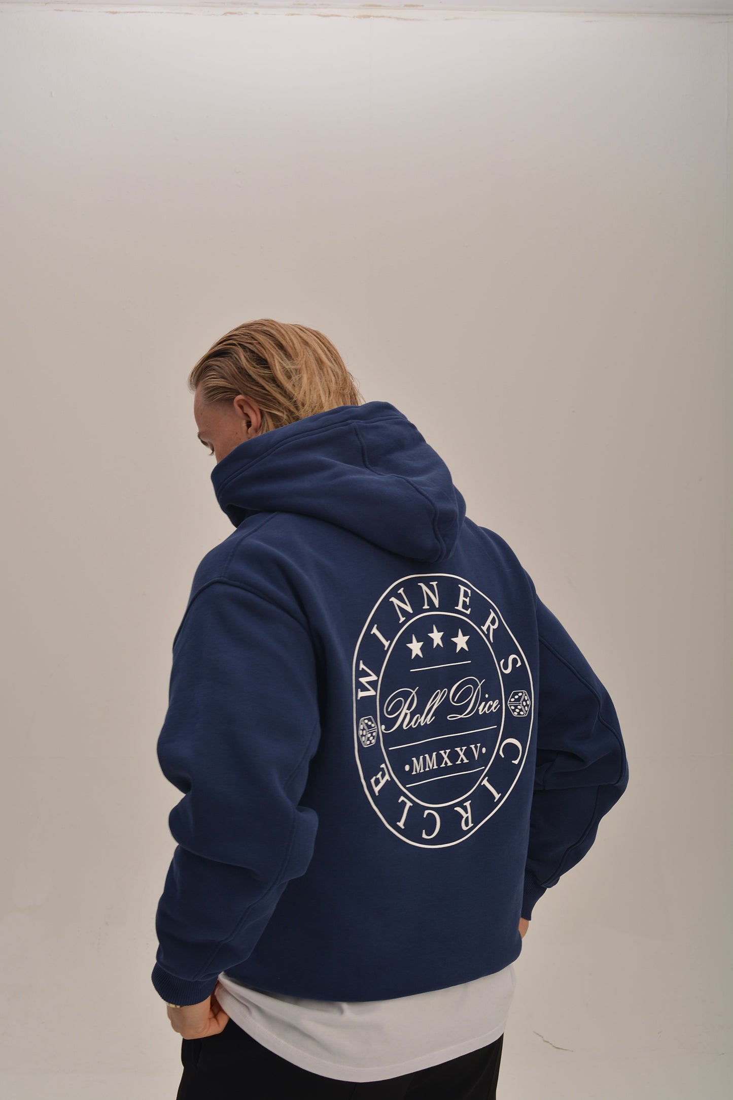 POKER CHIP HOODIE - NAVY