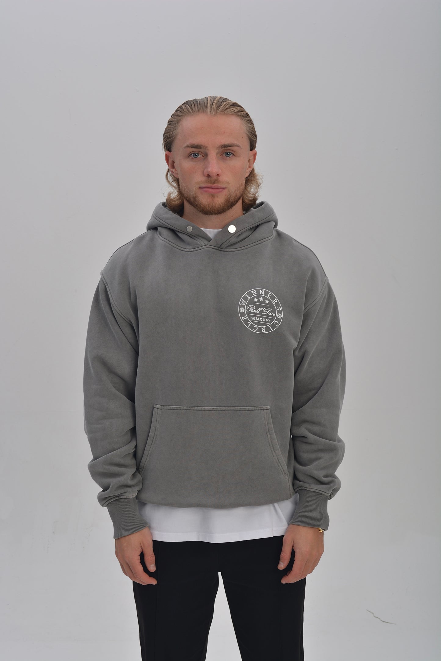 POKER CHIP HOODIE - CHARCOAL