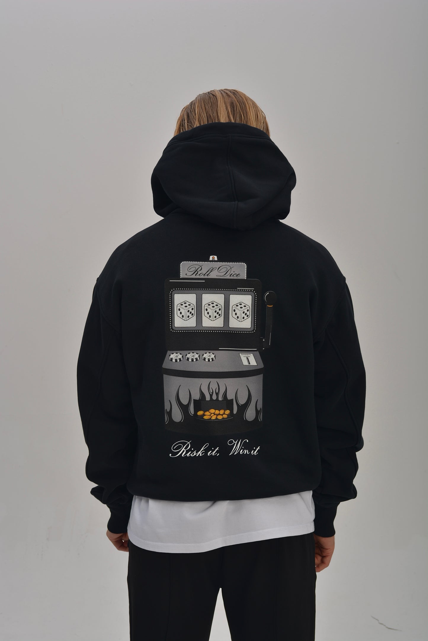 SLOT MACHINE HOODIE - BLACK